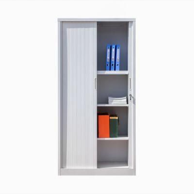 Metal Steel Retractable Door Shelf Cabinet
