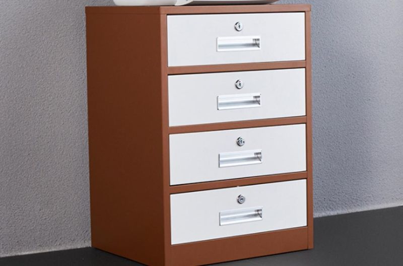 Low Steel Filing Drawer Cabinet Key Lock Durable Cabinet