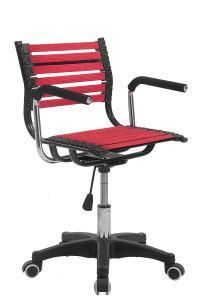 MID Back Task Modern Elastic Office Plastic Swivel Chair Red