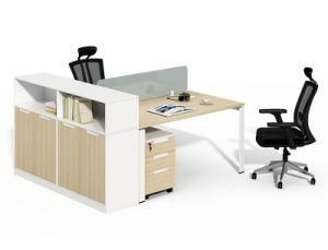 Staff Desk Office Furniture Workstation Office Cabin Partition with Cabinet