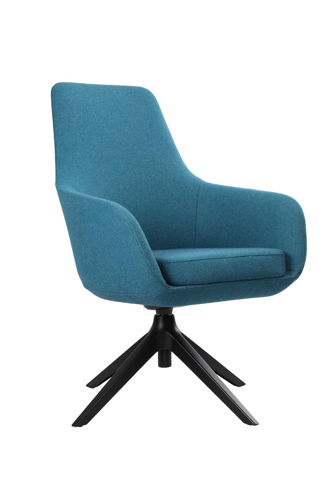 Classic Fabric Leisure Lounge Seating PU Aluminum Living Room Swivel Home Office Chair