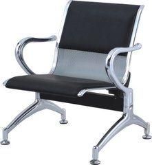 Popular Silver Gray Airport Chair with Black PVC