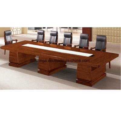 12 Seater Wood Veneer Computer Conference Table Meeting Use