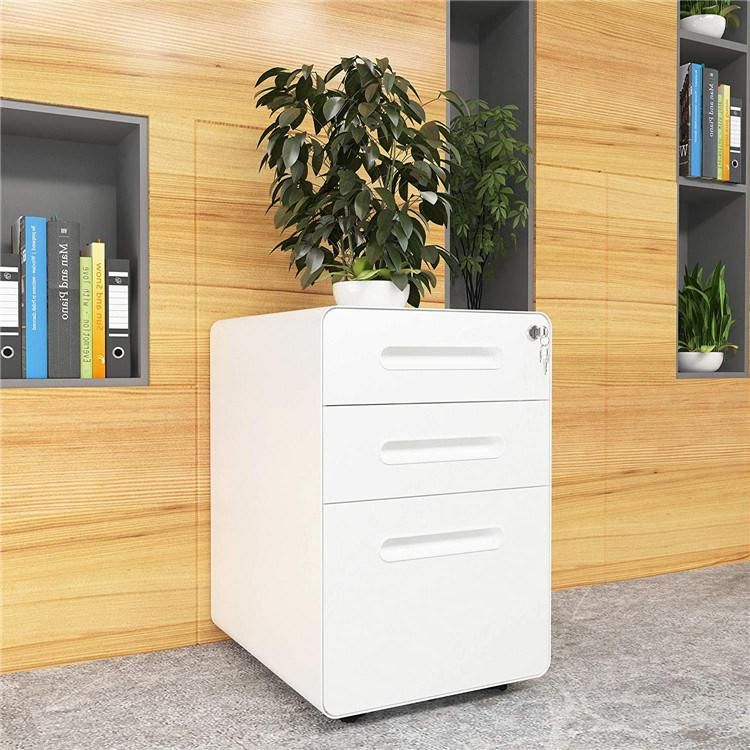 Customized Mobile Pedestal Casters Steel 4 Drawer Filing Pedestal Cabinet