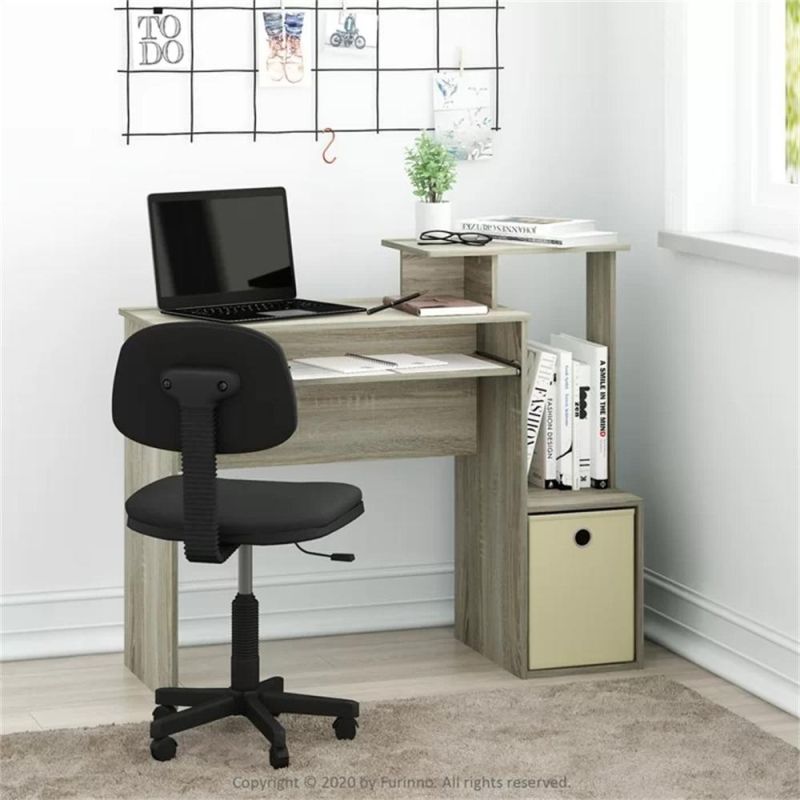 Nordic Corner Antique Wooden Home Furniture Large Storage Computer Desk