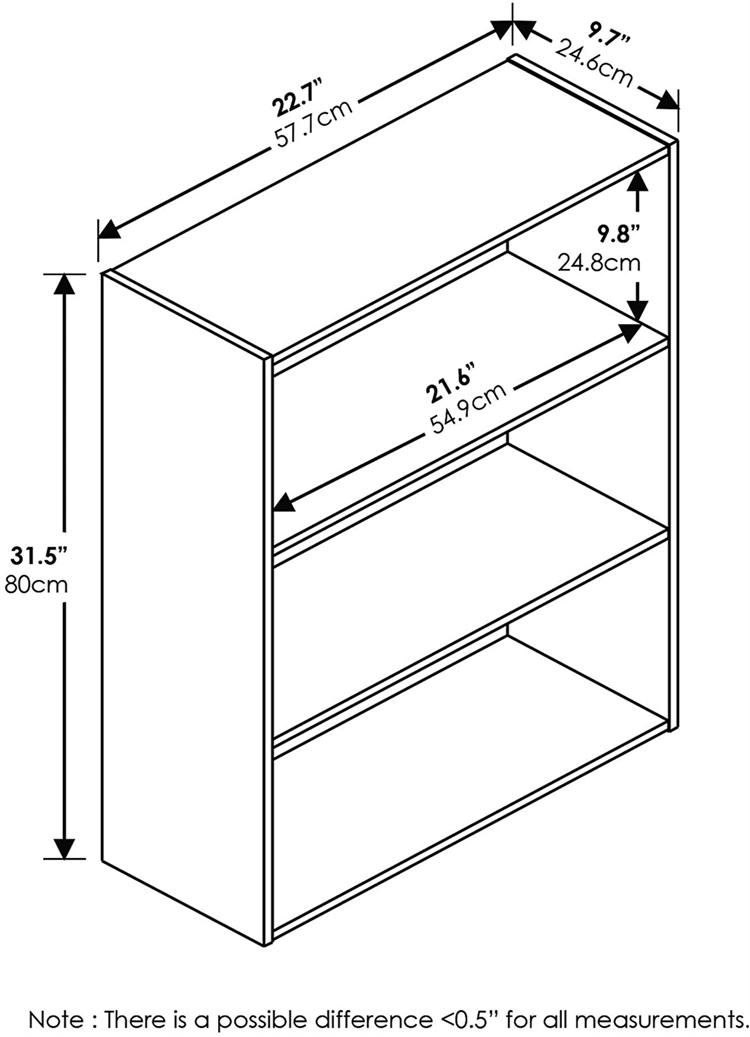 3 Layers Library School Office Applied Magazine Bookshelf Bookcase