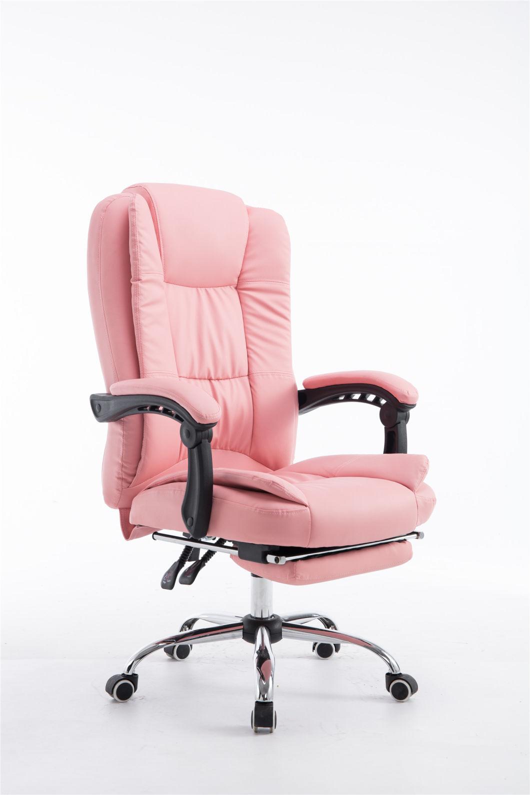 Wholesale High Quality Luxury Ergonomic Light Brown PU Leather Modern Computer Office Executive Chairs