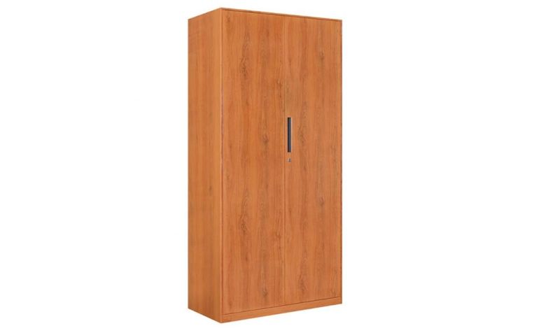 Modern Wood Grain Steel Filing Cabinet Large Storage Office/School/Hospital Furniture