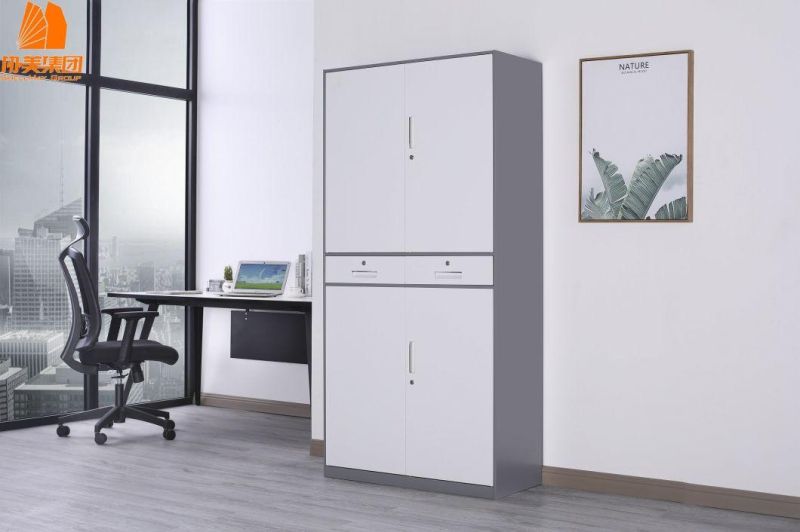 High File Cabinet with Two Drawers Steel Filing Cabinet