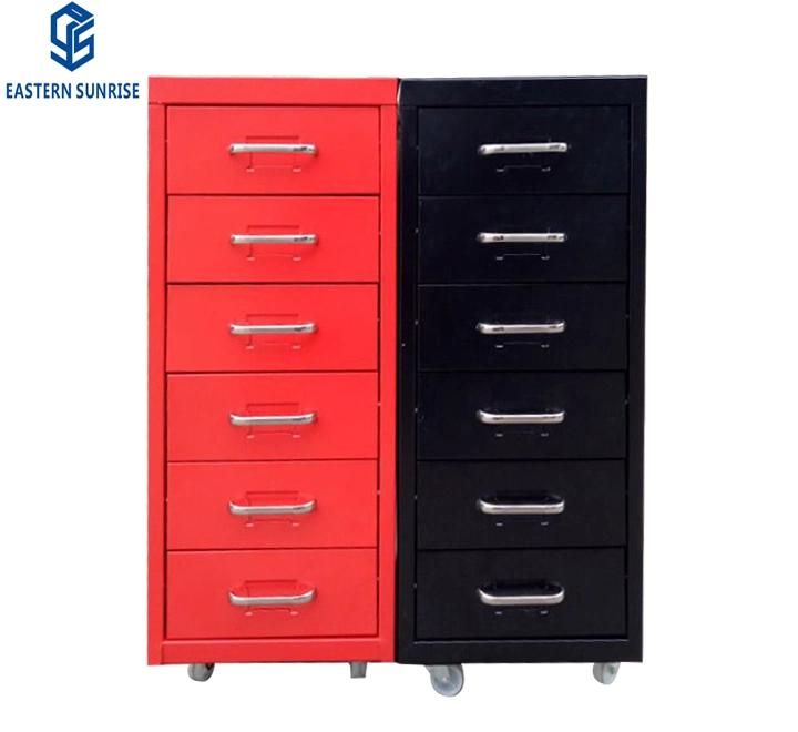 Office Furniture 6 Drawer Storage Vertical Filing Cabinet