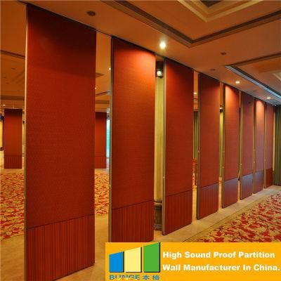 Hotel Movable Partition Conference Center Operable Walls Banquet Hall Folding Sliding Wooden Doors for Nigeria
