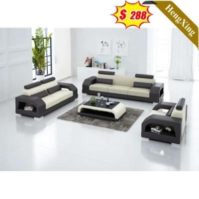 Classic Home Furniture Wooden Frame 3 Seat Plus 2 Single Seat Sofa Manager Office Room PU Leather Sofa Set