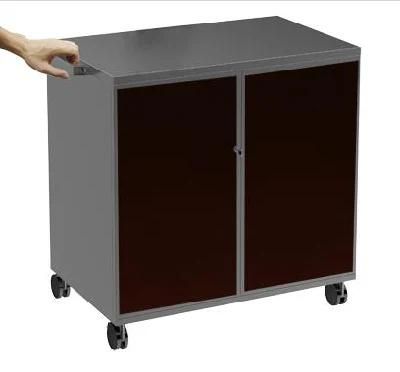 AV Mobile Cart Lockable 3 Shelves Power Rail (MB 004A)