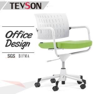 Office Chair Commercial Furniture Plastic Low Back Arm Chair