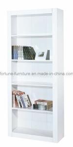 Modern Wooden UV High Gloss White Bookcase (7905102)