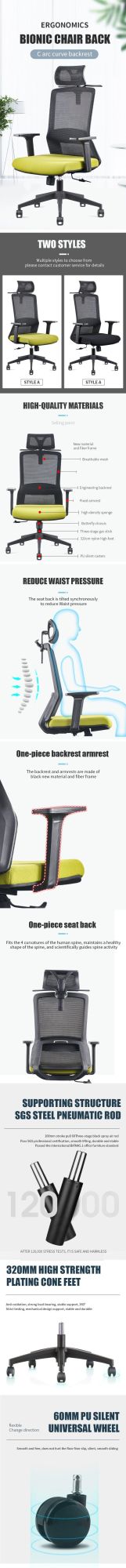 Chinese Factory Unique Adjustable Ergonomic Design Mesh Executive Office Chair