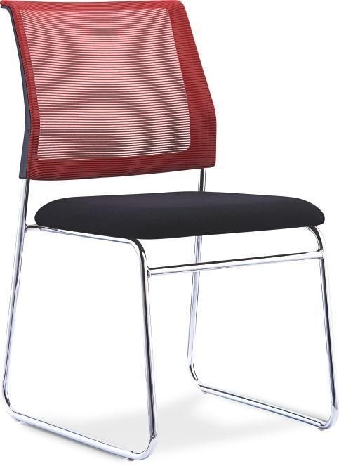 Cheap Upholstered Metal Office Training Study Meeting Plastic Chair