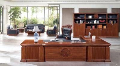 Hot Sale Wooden MDF Presidential Desk (FOH-B9F281)