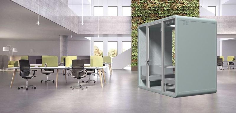 Acoustic Private Office Work Bench for Office Phone Meeting