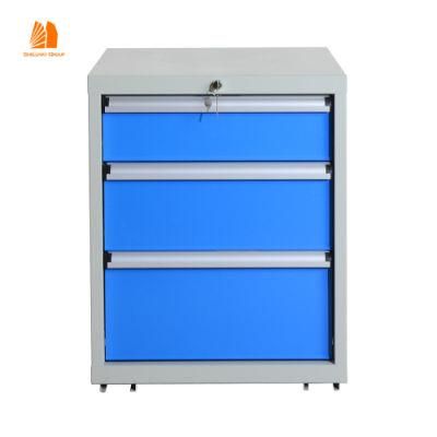 Metal Tool Storage Cabinet 3 Drawers with Lock