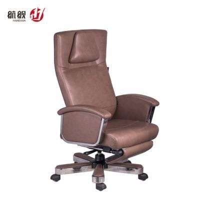 High Back Leather Boss Swivel Revolving with Footrest Executive Office Chair