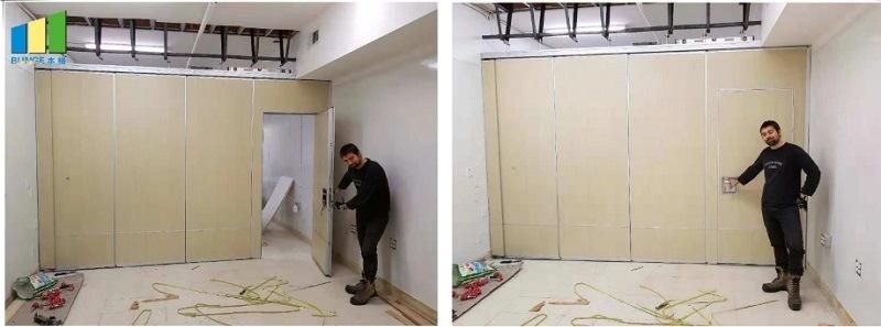 Movable Sound Proof Insulation Manual Acoustic Operable Partition Walls for Restaurants