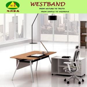 2015 New Design Modern Cheap Alloy Wooden Office Desk (WB-Bell)