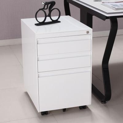 Hot Sale Three Drawer Chest Mobile Data Cabinet Under Desk