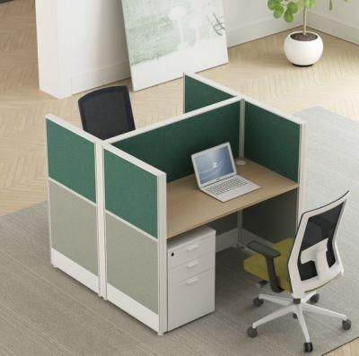 Modern Latest Office Aluminum Profile Partition Desk Workstation with Desktop Partition