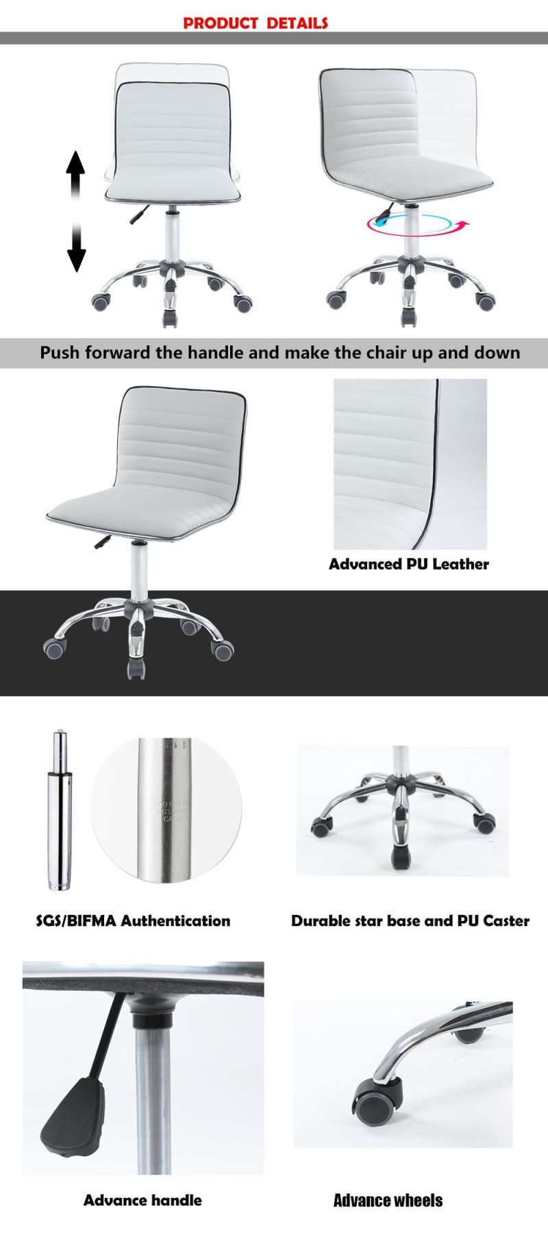 Home Bar Stools Adjustable Bar Chair with Wheels