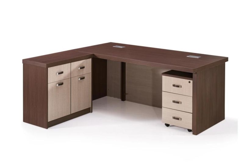 Hot Sale Patent Design Wooden L Shaped MDF Modern Executive Office Table