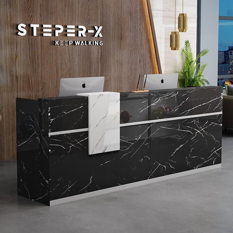 Hl-035 2021 Top Quality Mix Color Salon Reception Table Consult Table for Sale Cashier Desk Check-out Counter Checkstand