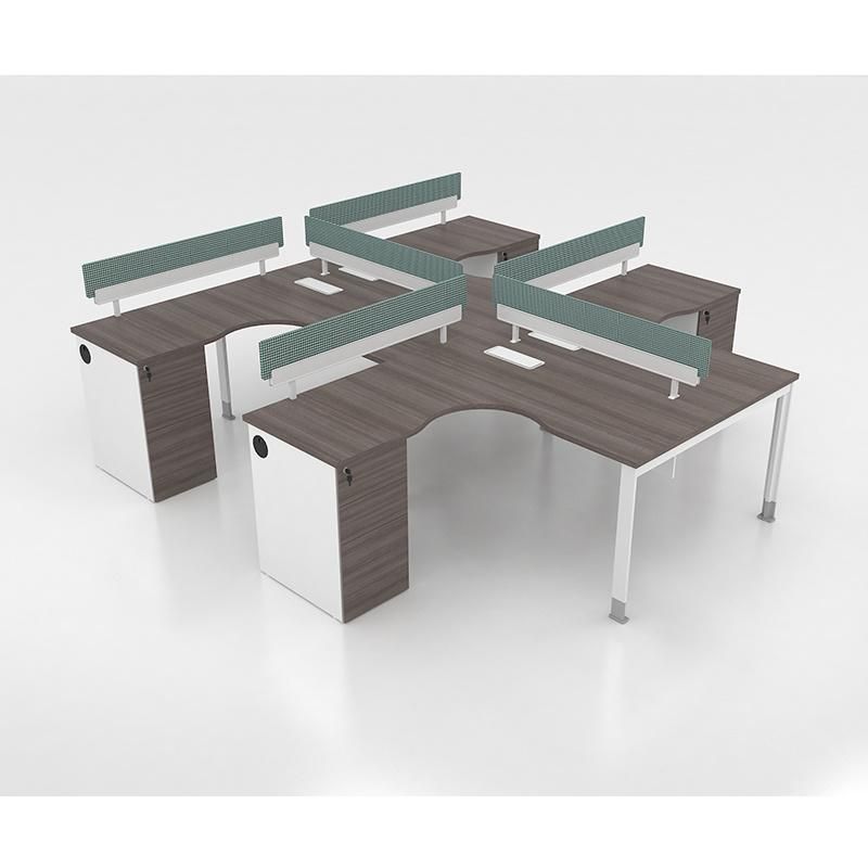 High Quality Modern Furniture Office Computer Desk Four Seats Workstations