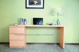 Wooden Veneer Laminated Stretchable Computer Desk with Chest of Drawers (N702A-St)