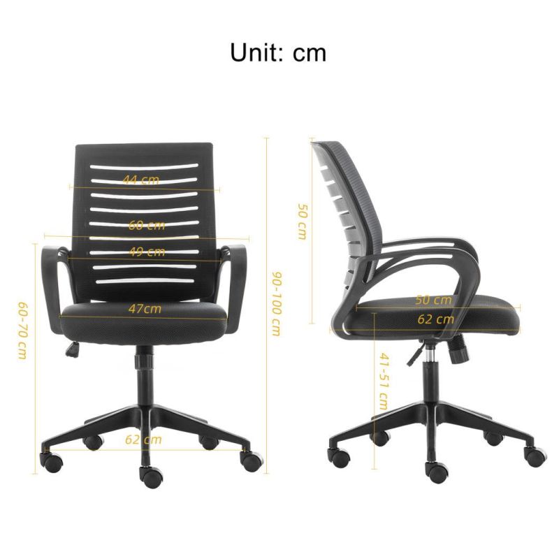 Hot Sale Lumbar Chair Price Adjustable Head High Black Executive Director Chair with Leg Rest Mesh Office Furniture