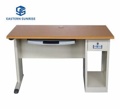 Wood and Steel Study Desk for Home Office School Use Table