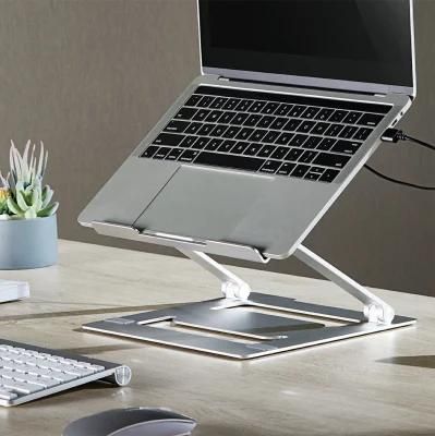 Aluminum Laptop Riser with 4 USB Ports