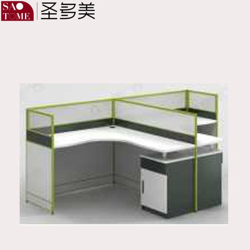 Modern Office Furniture 2-Person Office Desk in The Same Direction