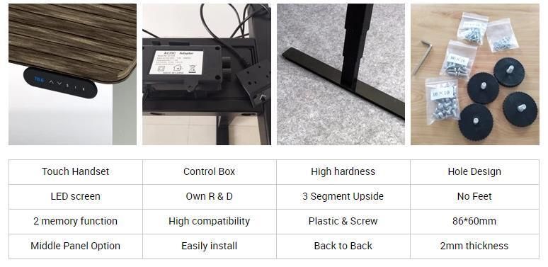 Adjustable Height Office Electric Pneumatic Sit to Stand Desks