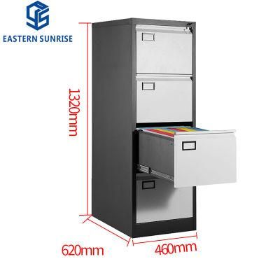 Office Use Metal 4 Drawer Vertical Filing Cabinet