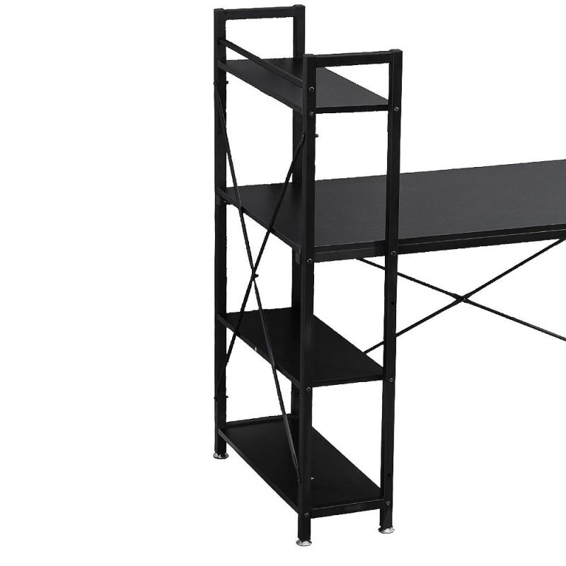 New Arrival Office Working Study Desk with Bookcase Computer Desk