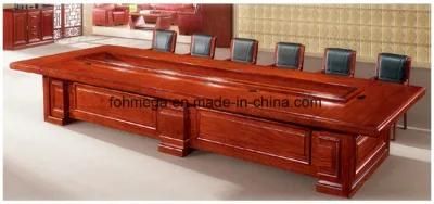 High Quality Large Office Conference Desk in Wood Veneer Design for Sale