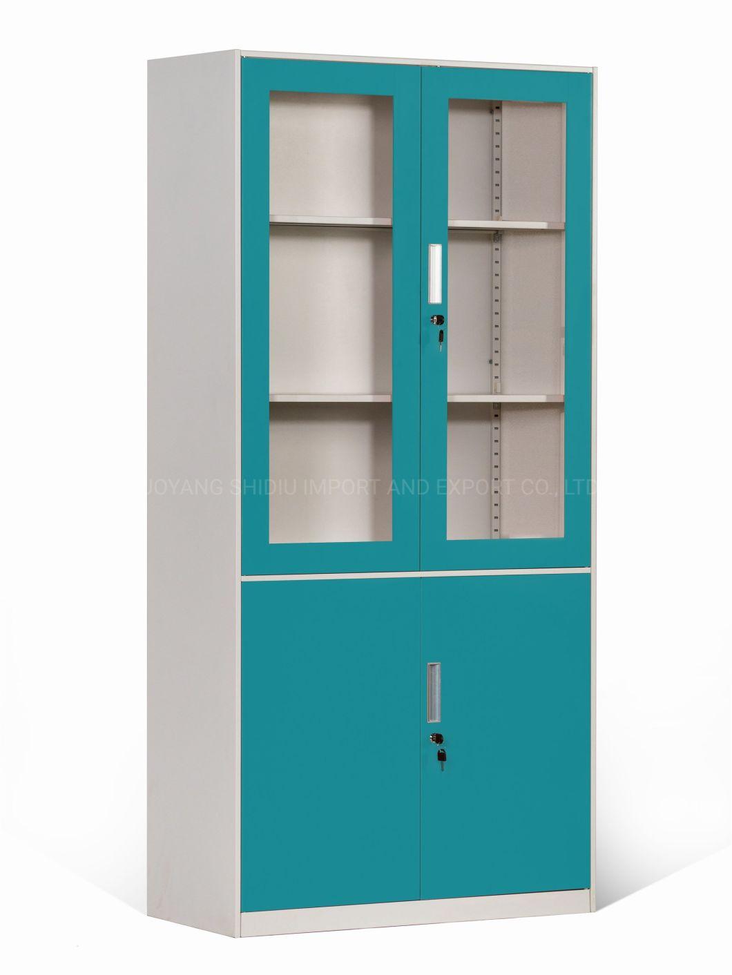 See Through Open 2 Door Storage Cabinet Firchero Office Cupboards