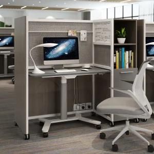 Compact Single Motor Oval Leg Height Adjustable Computer Desk