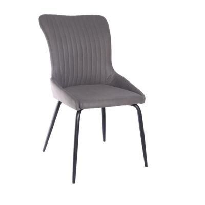 Modern Hotel Furniture Hotel Velvet fabric Dining Chair with Stainless Steel Frame