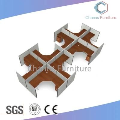 Modern Furniture 8 Seats Office Table Wooden Workstation (CAS-W630)