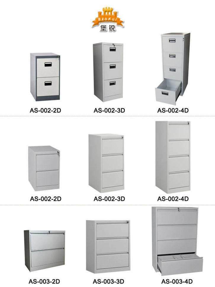 Fas-002-2D Knock Down Office Furniture Storage Used Two Drawer Metal Filing Cabinet