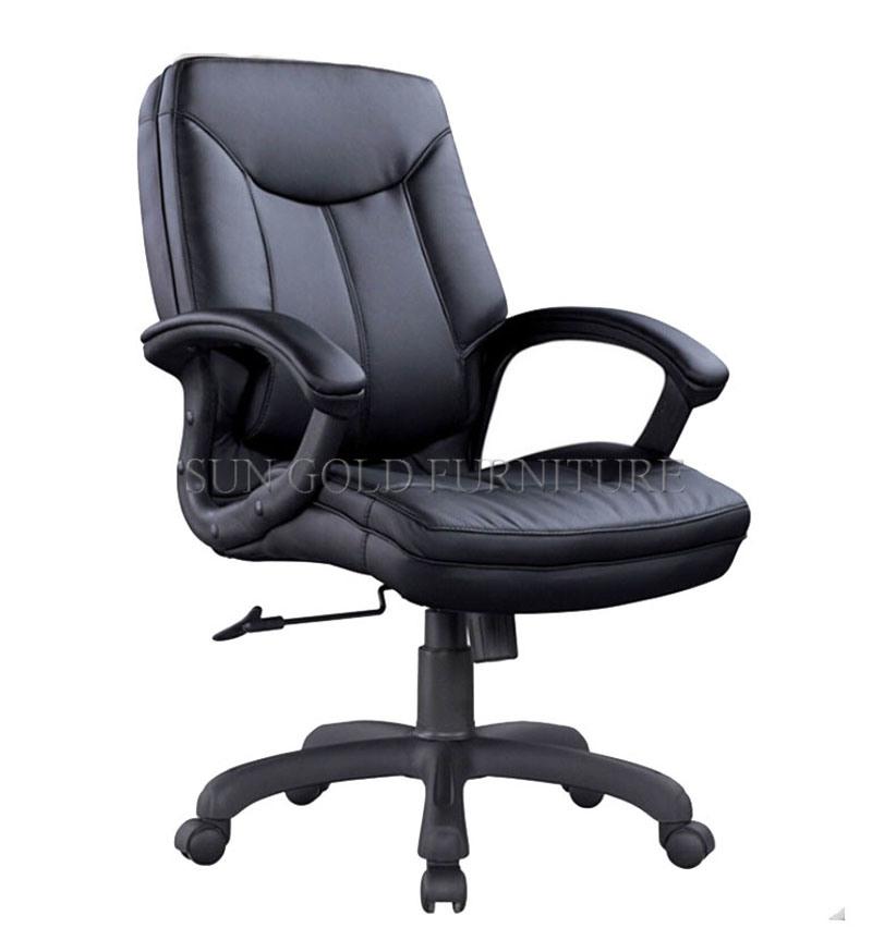 New Design Genuine Leather Mesh Manager Chair Office Manager Chair