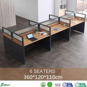 Contemporary Office Cubicles Factory Wholesale Modular 6 Person Office Cubicle Customized Office Workstation (AP-E06)