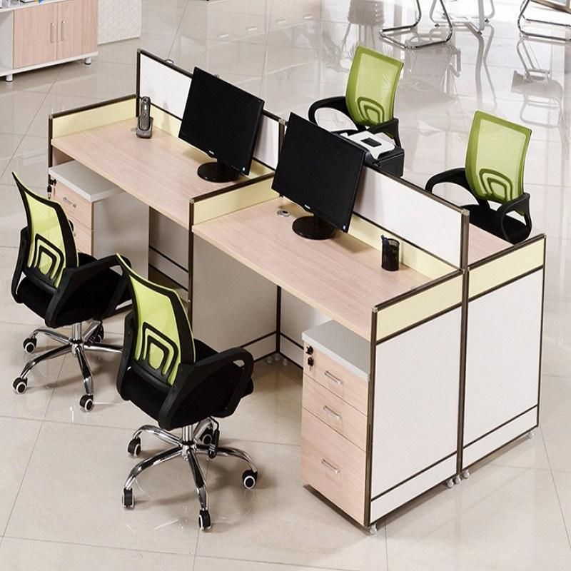 Aluminum Profile Modular Workstations Panels Wooden Table Desk Partition Screen